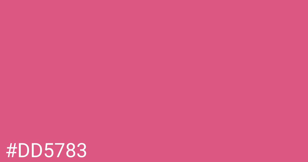 Hex color #dd5783 graphic