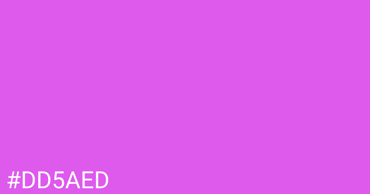 Hex color #dd5aed graphic