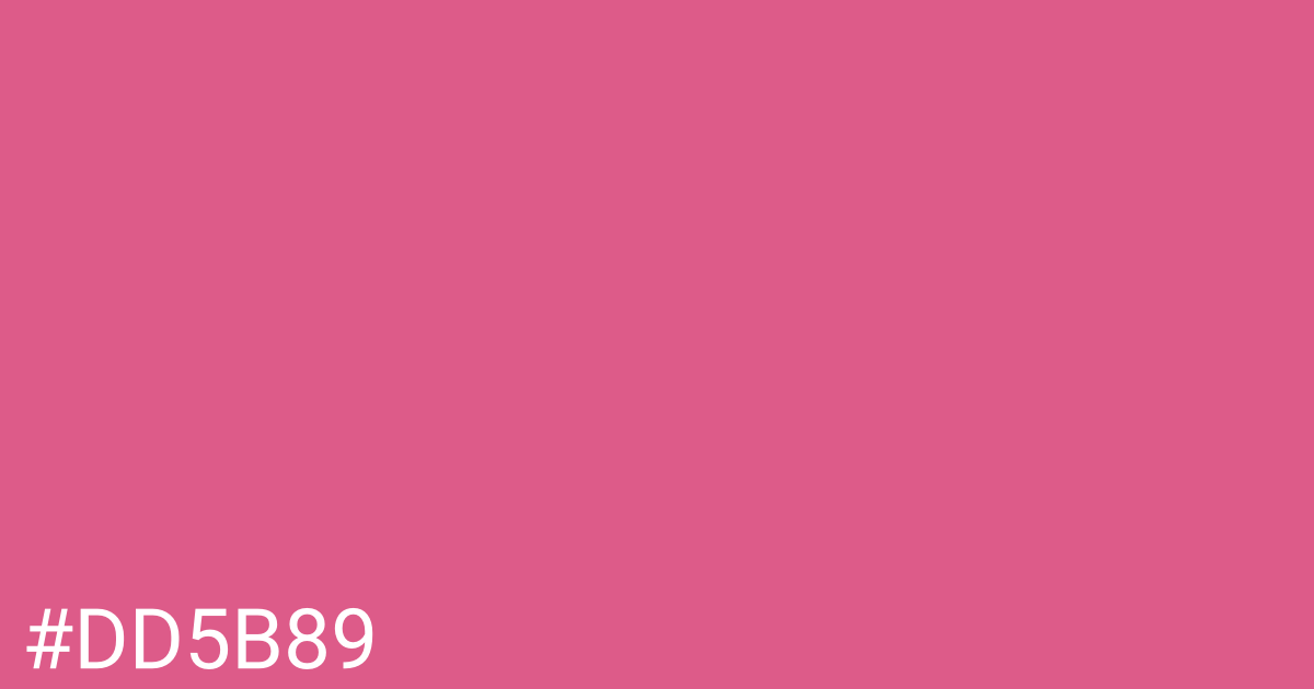 Hex color #dd5b89 graphic