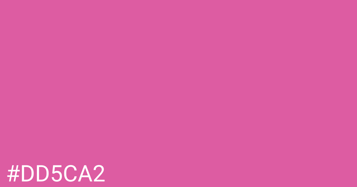 Hex color #dd5ca2 graphic