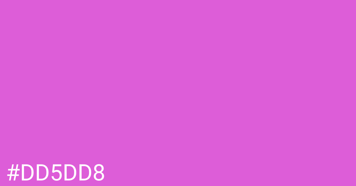 Hex color #dd5dd8 graphic