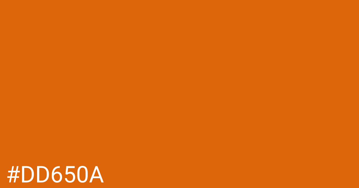 Hex color #dd650a graphic