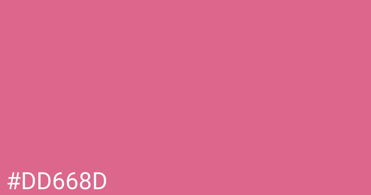 Hex color #dd668d graphic