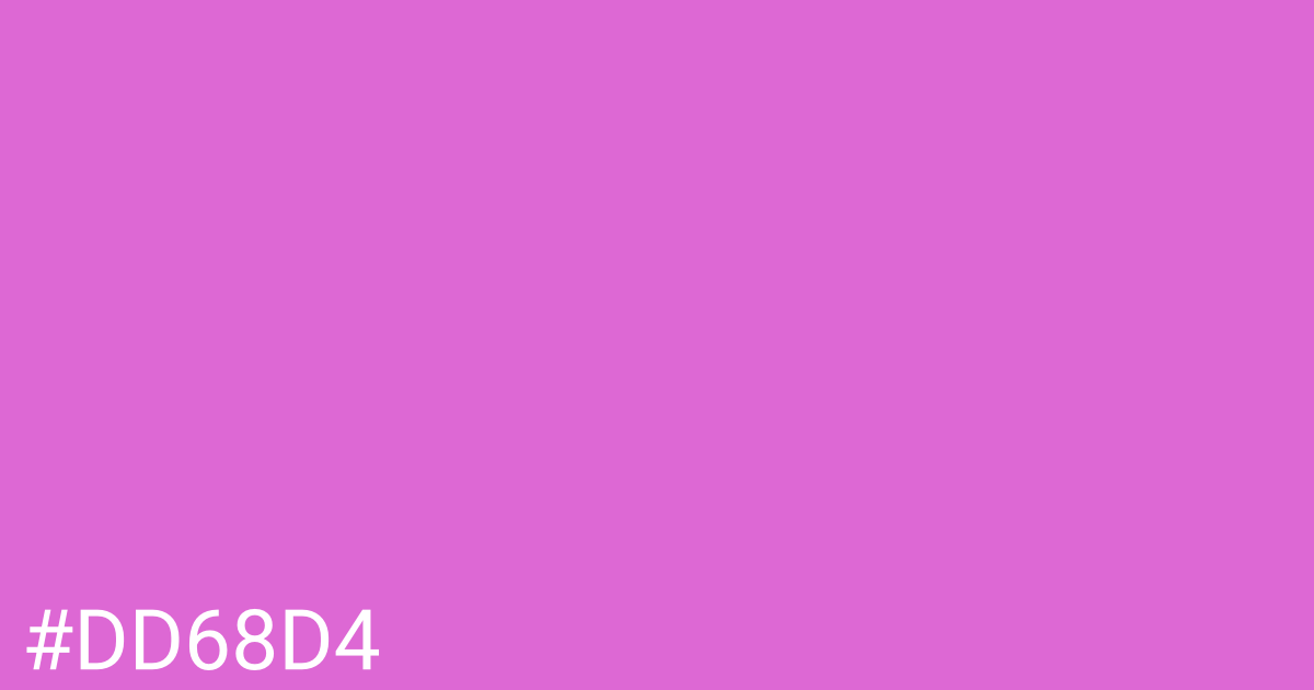 Hex color #dd68d4 graphic