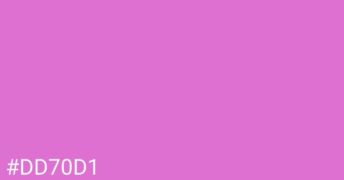 Hex color #dd70d1 graphic