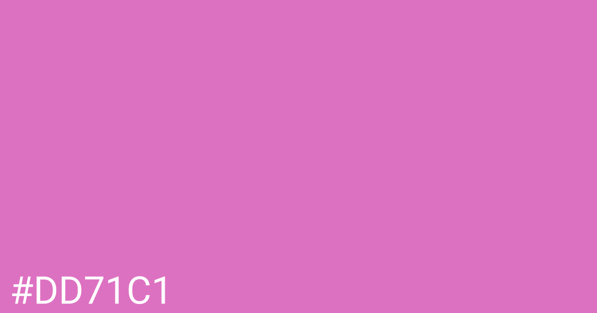 Hex color #dd71c1 graphic
