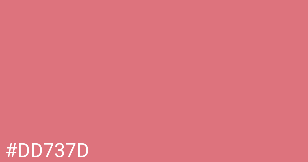 Hex color #dd737d graphic