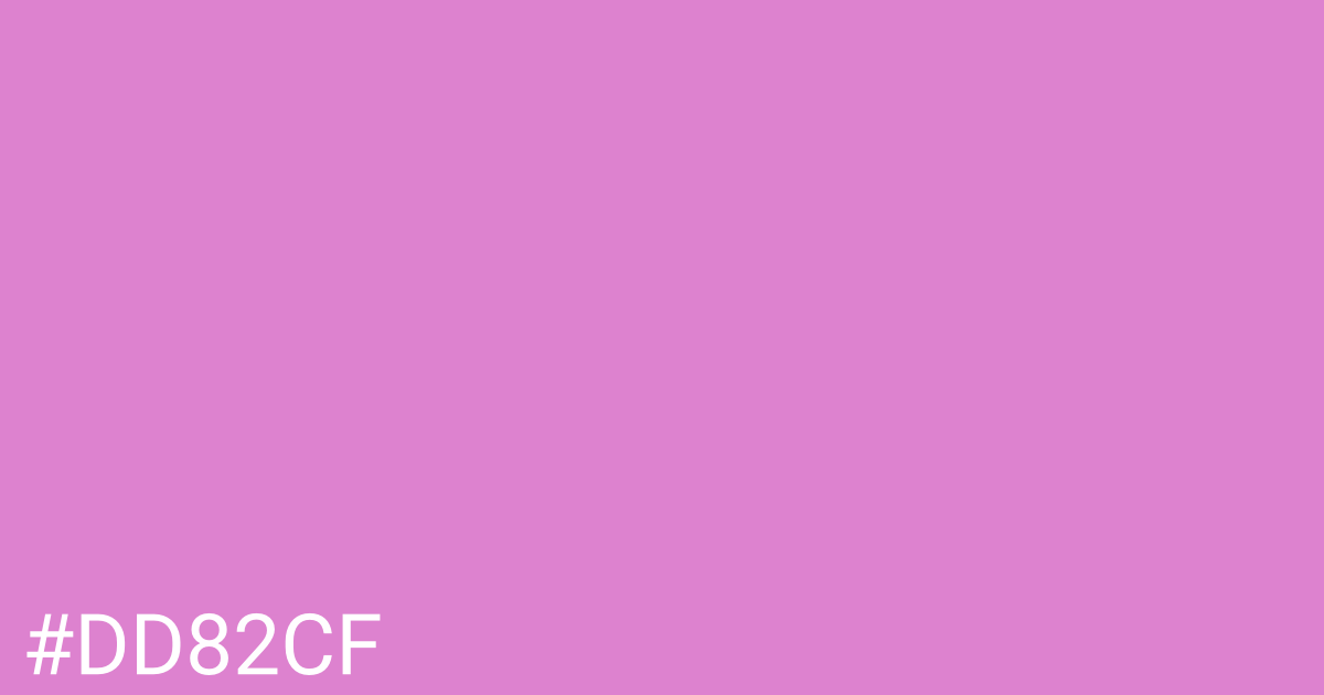 Hex color #dd82cf graphic
