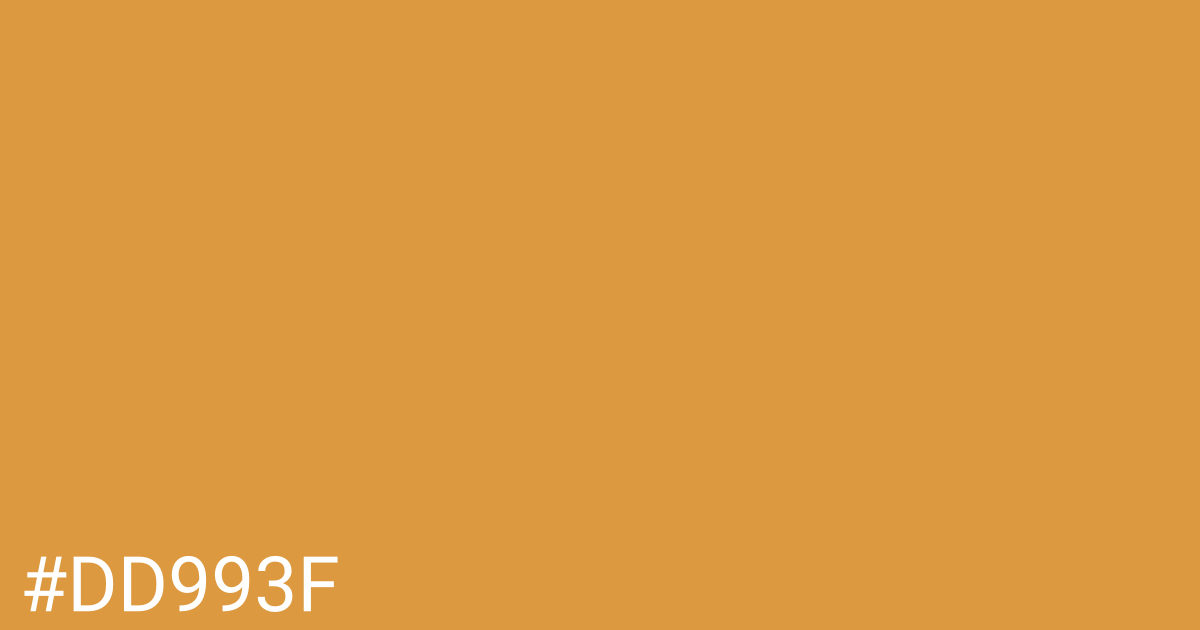 Hex color #dd993f graphic