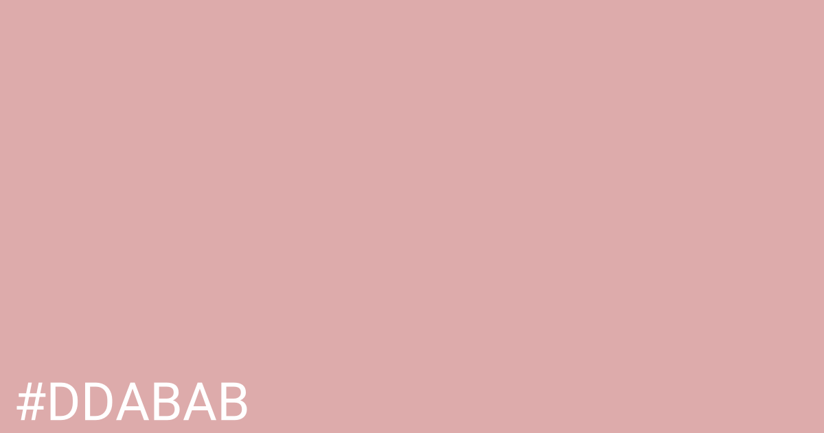 Hex color #ddabab graphic