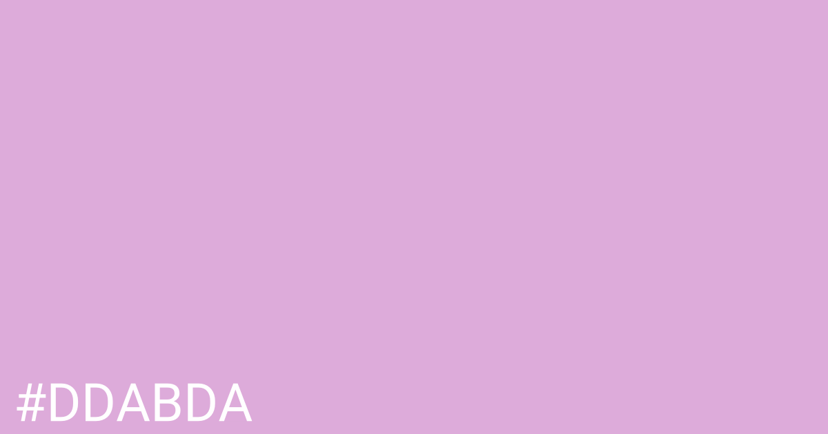 Hex color #ddabda graphic