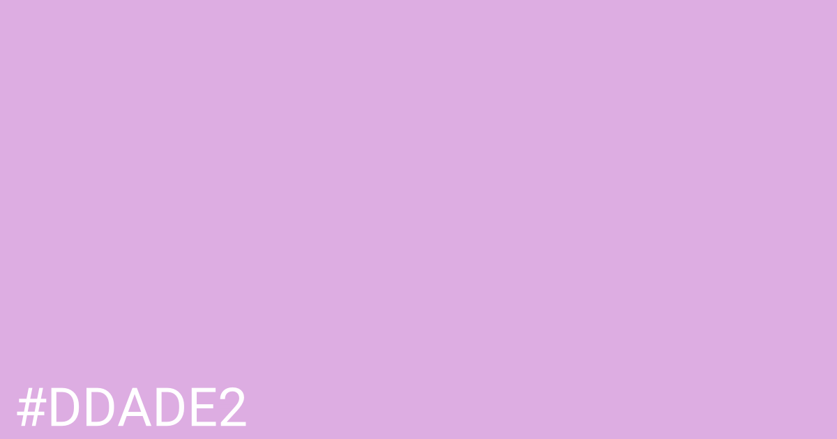 Hex color #ddade2 graphic
