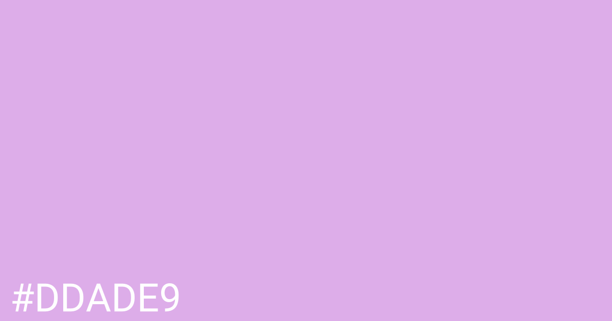 Hex color #ddade9 graphic