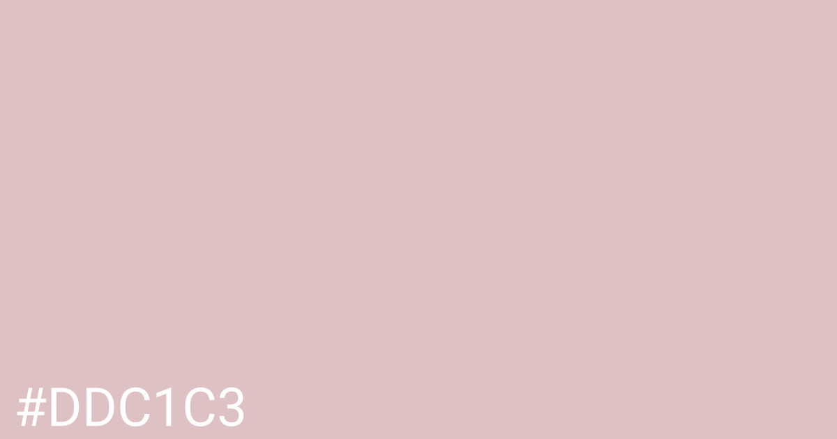 Hex color #ddc1c3 graphic