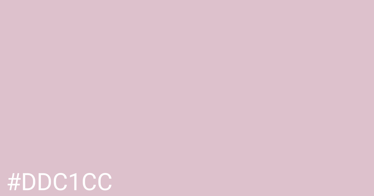 Hex color #ddc1cc graphic