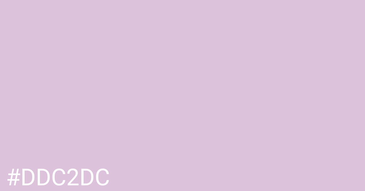 Hex color #ddc2dc graphic