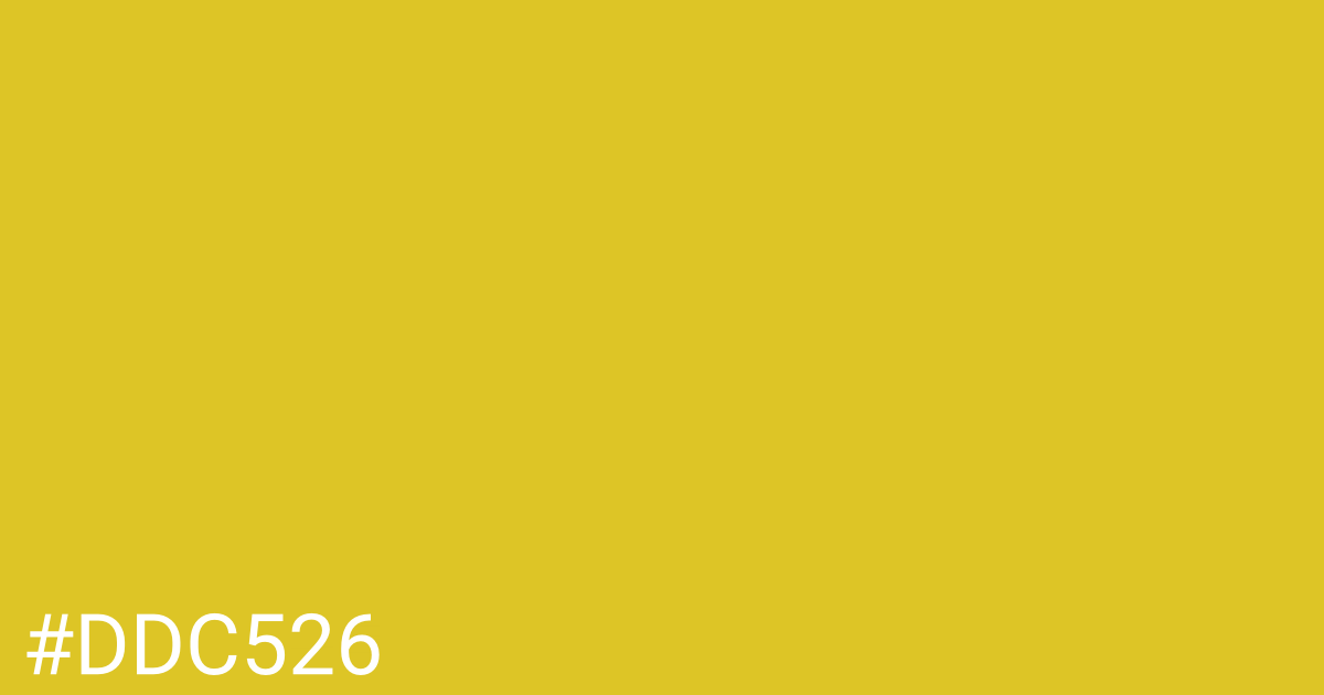 Hex color #ddc526 graphic
