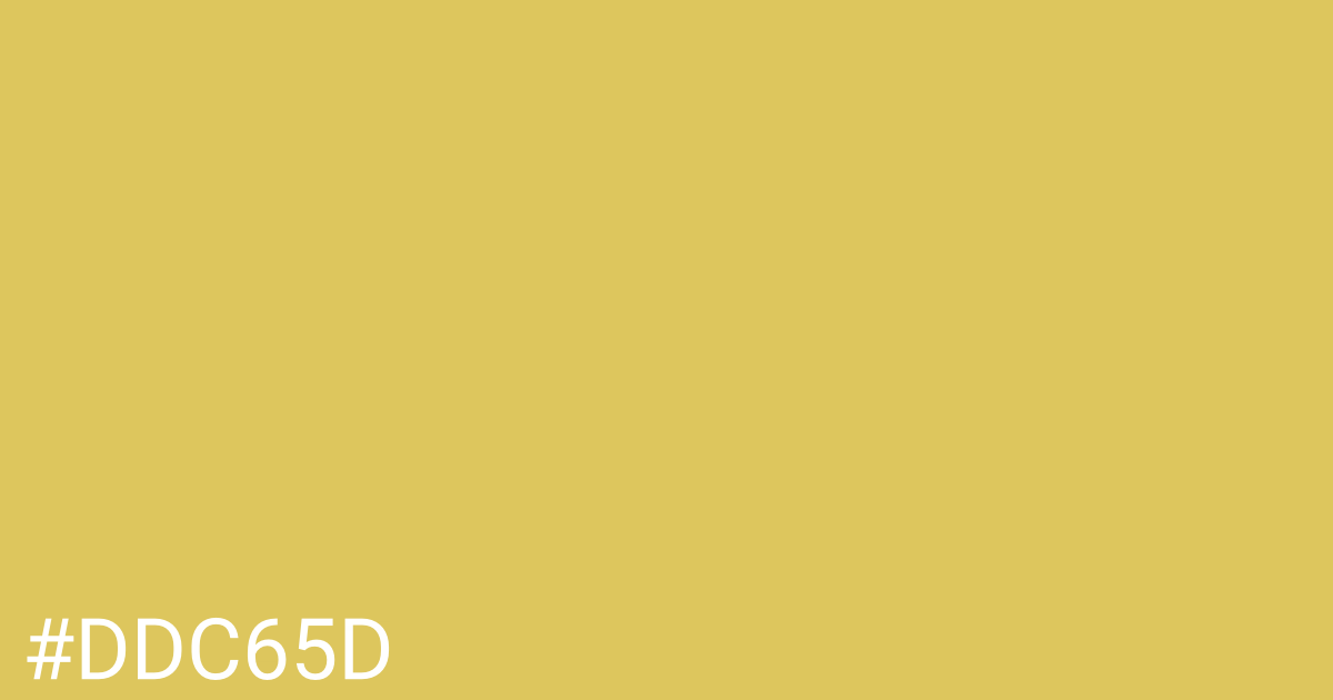 Hex color #ddc65d graphic