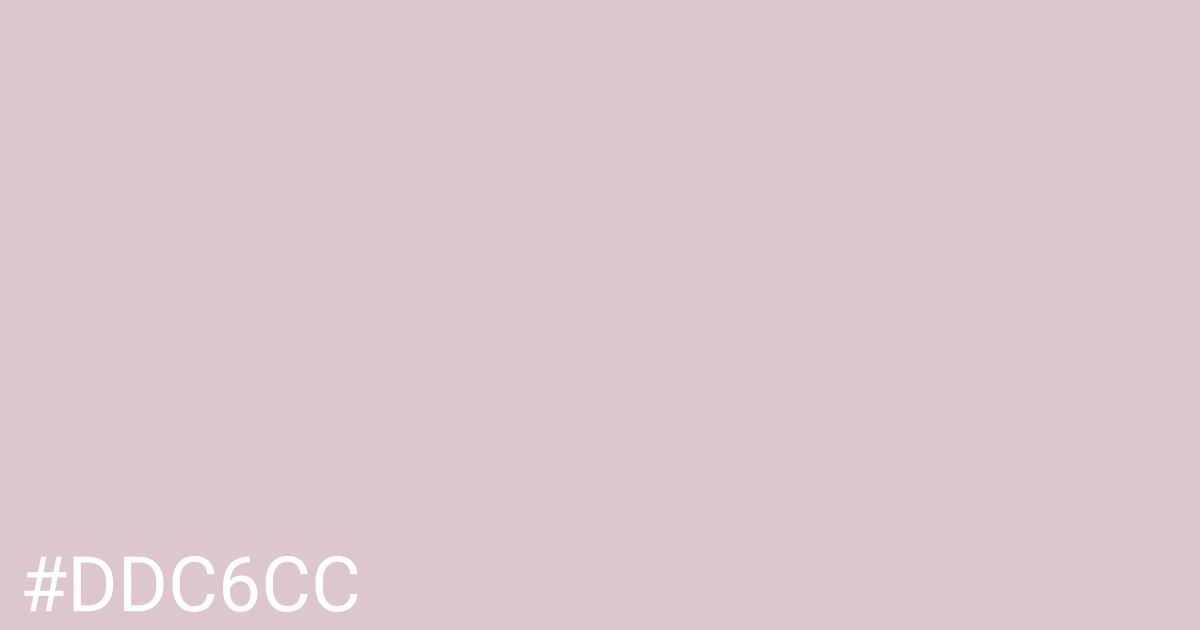 Hex color #ddc6cc graphic