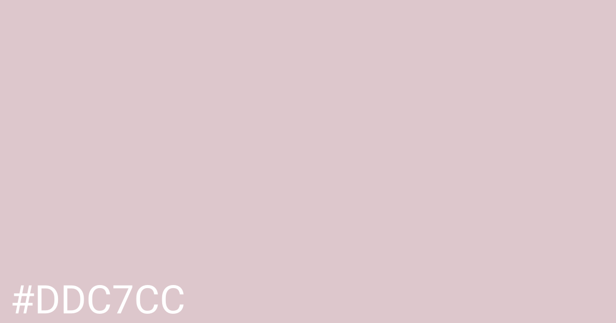 Hex color #ddc7cc graphic