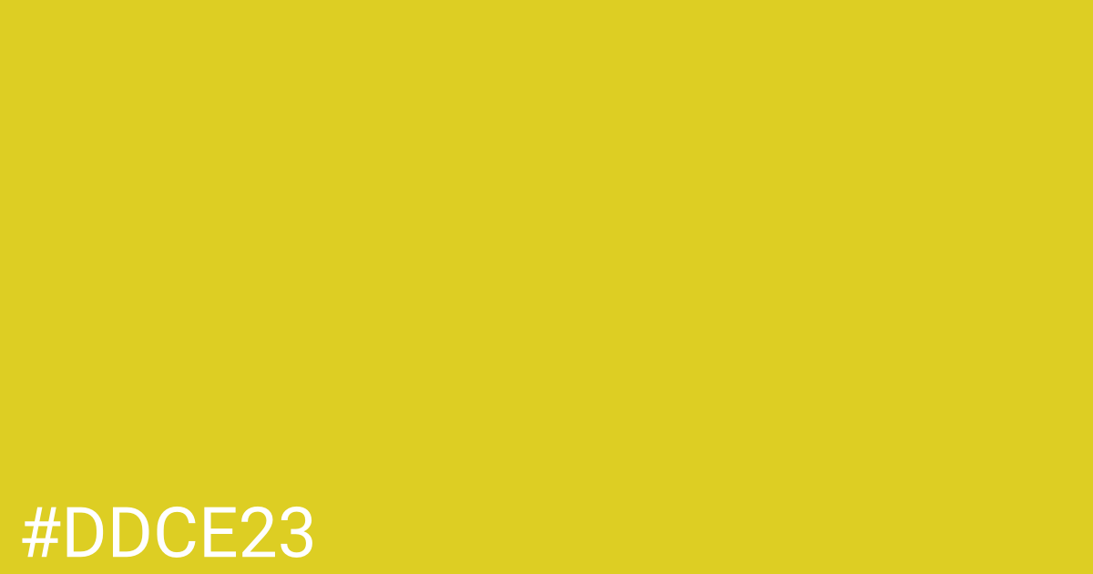 Hex color #ddce23 graphic