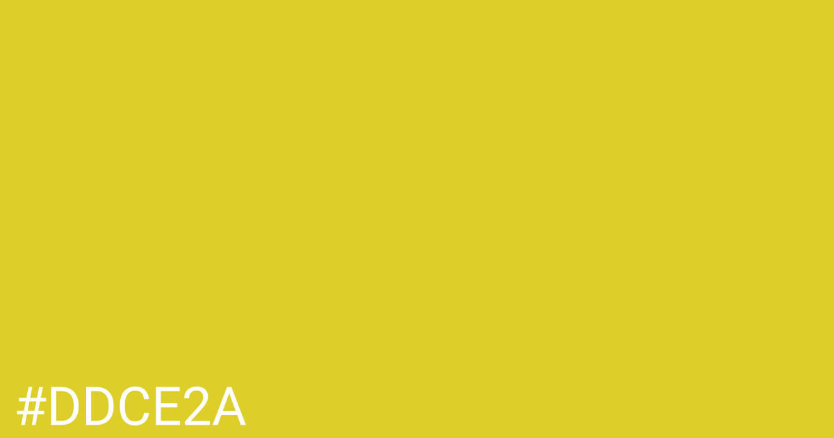 Hex color #ddce2a graphic