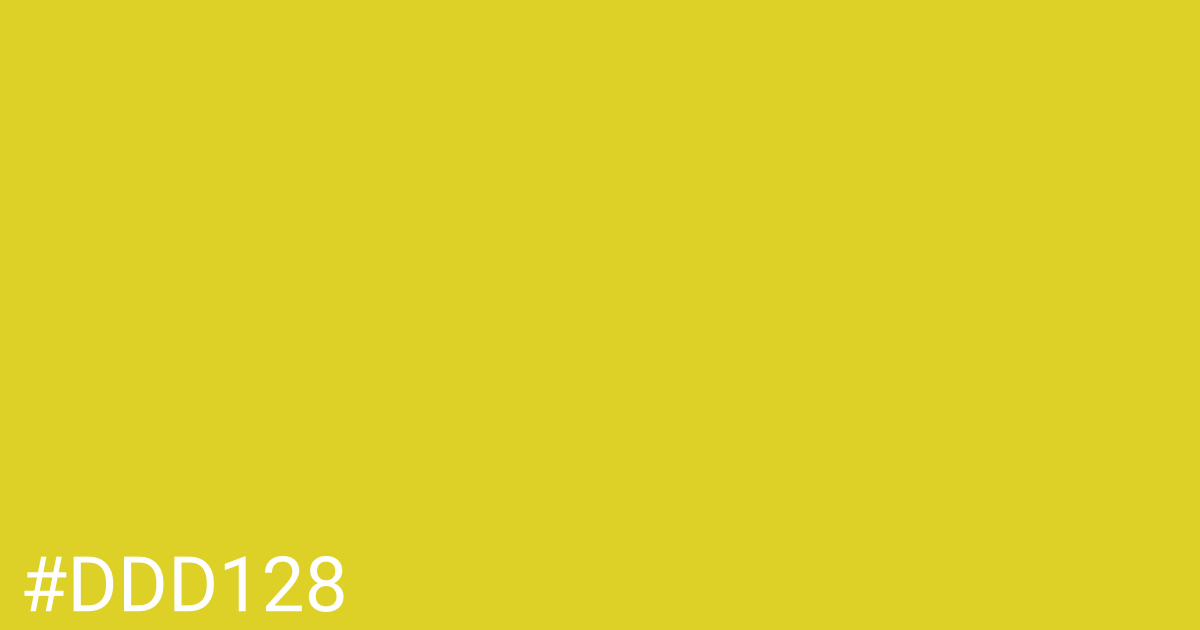 Hex color #ddd128 graphic