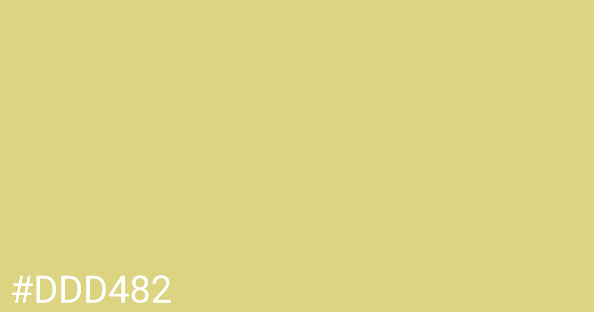 Hex color #ddd482 graphic