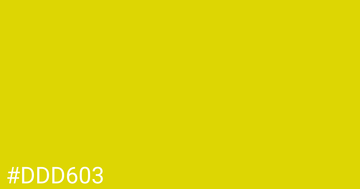 Hex color #ddd603 graphic