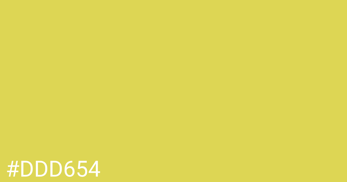 Hex color #ddd654 graphic