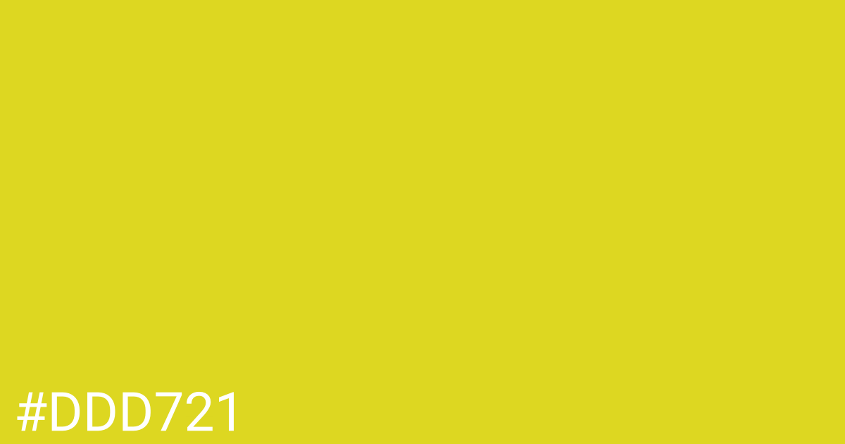 Hex color #ddd721 graphic