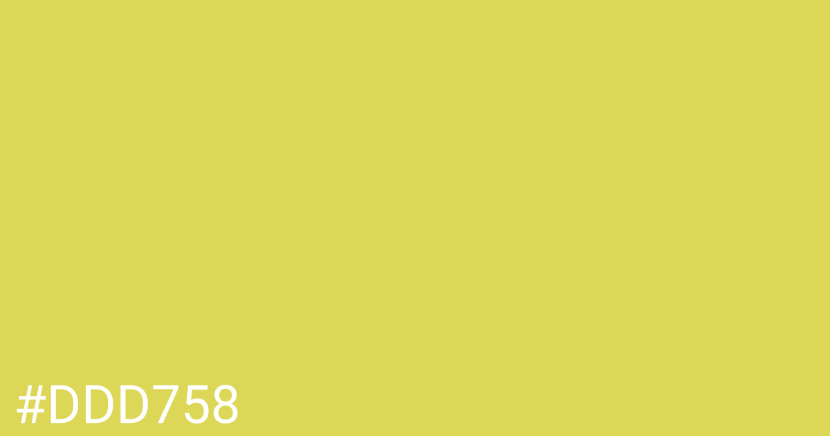 Hex color #ddd758 graphic