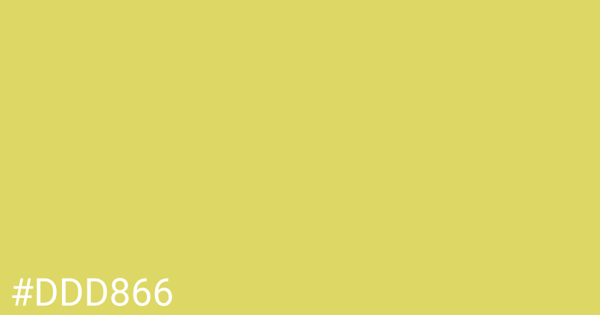 Hex color #ddd866 graphic