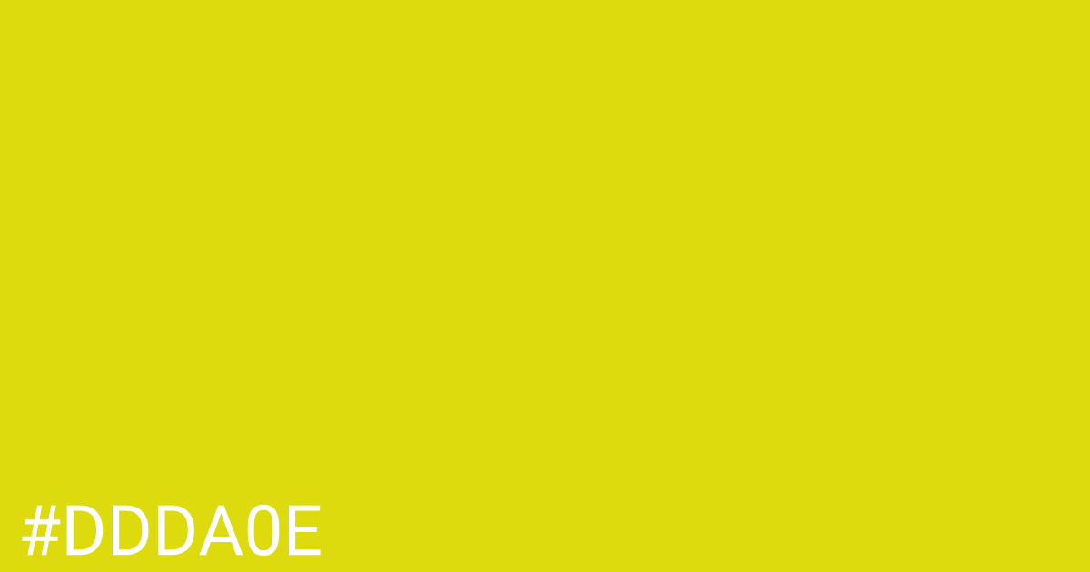 Hex color #ddda0e graphic
