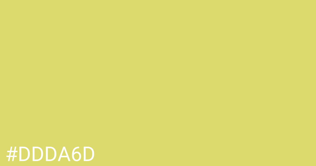 Hex color #ddda6d graphic