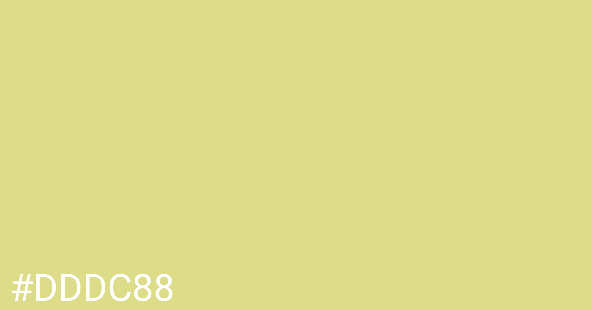 Hex color #dddc88 graphic