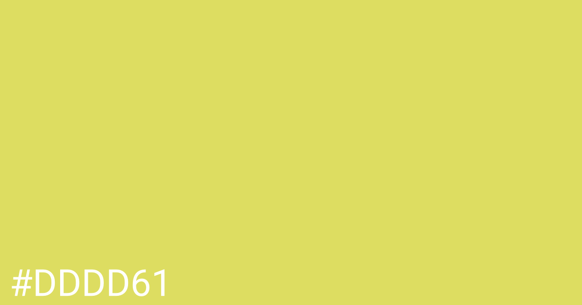 Hex color #dddd61 graphic