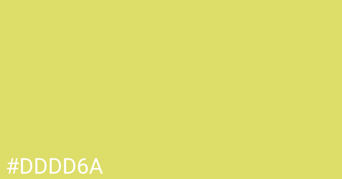 Hex color #dddd6a graphic