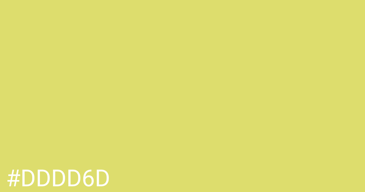 Hex color #dddd6d graphic