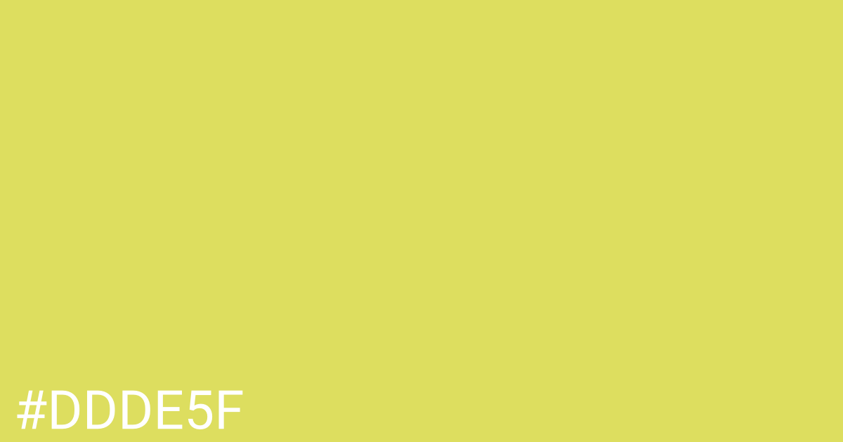 Hex color #ddde5f graphic
