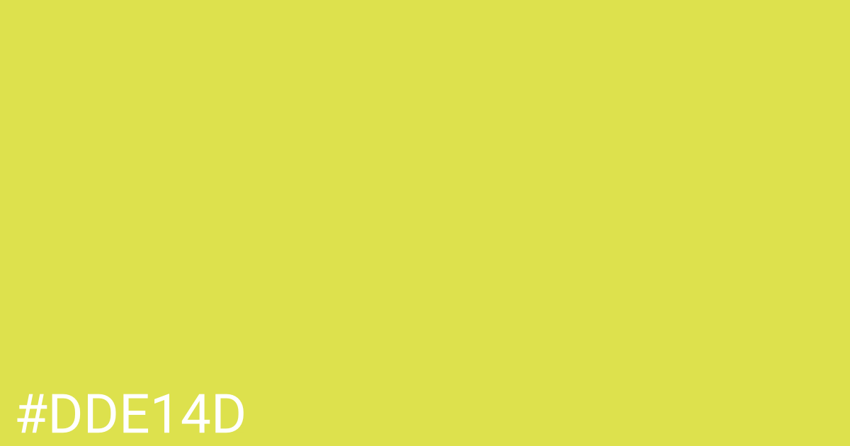 Hex color #dde14d graphic