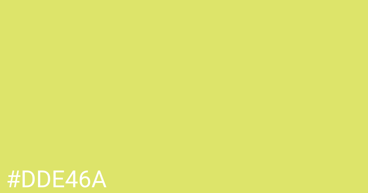 Hex color #dde46a graphic