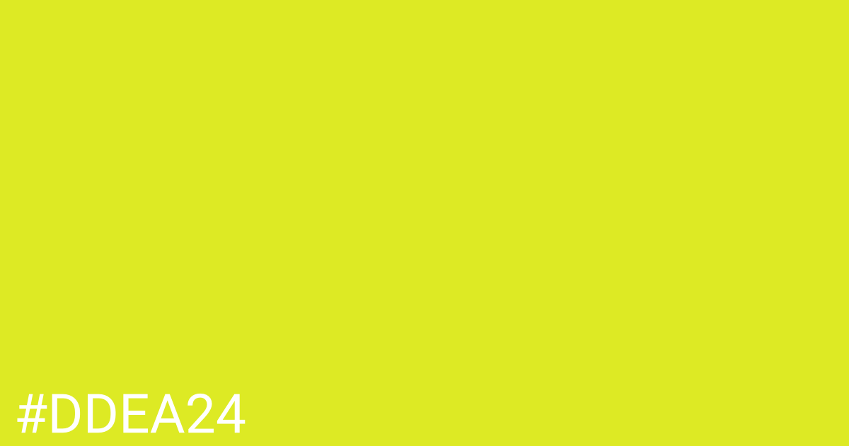 Hex color #ddea24 graphic