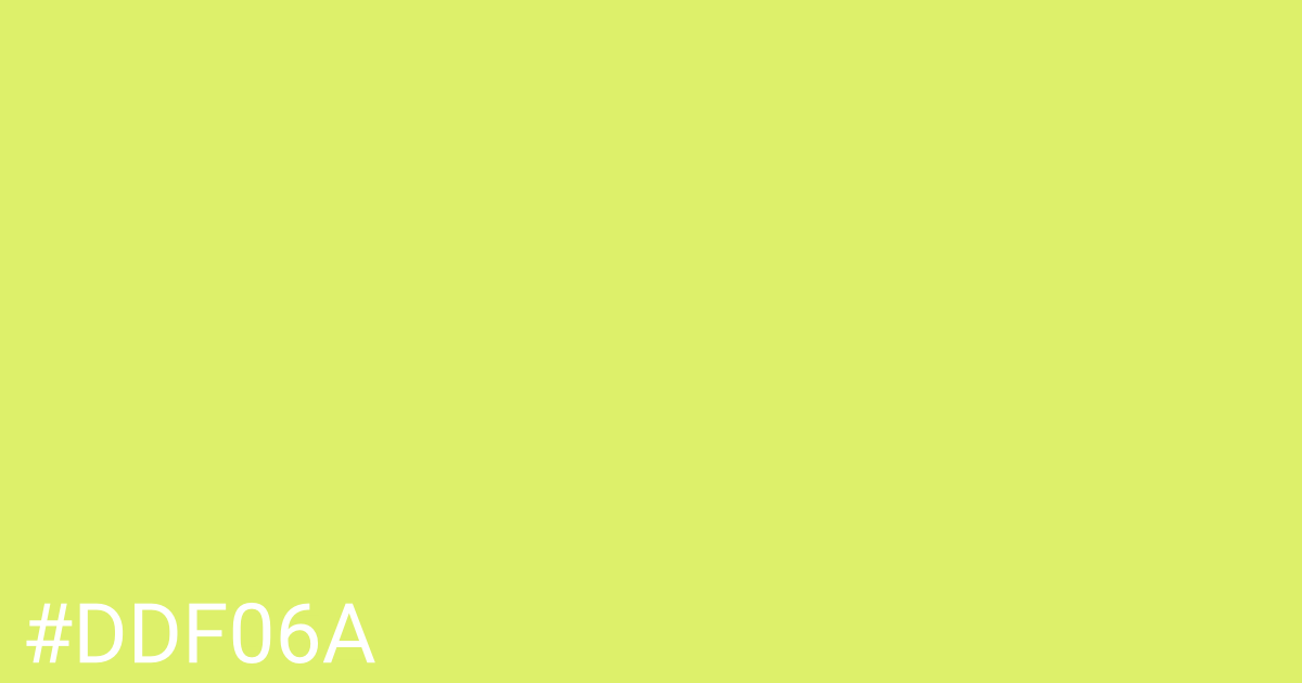 Hex color #ddf06a graphic