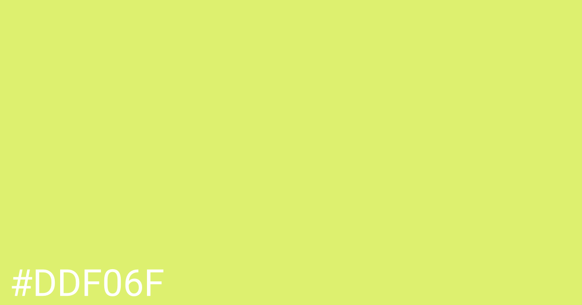 Hex color #ddf06f graphic