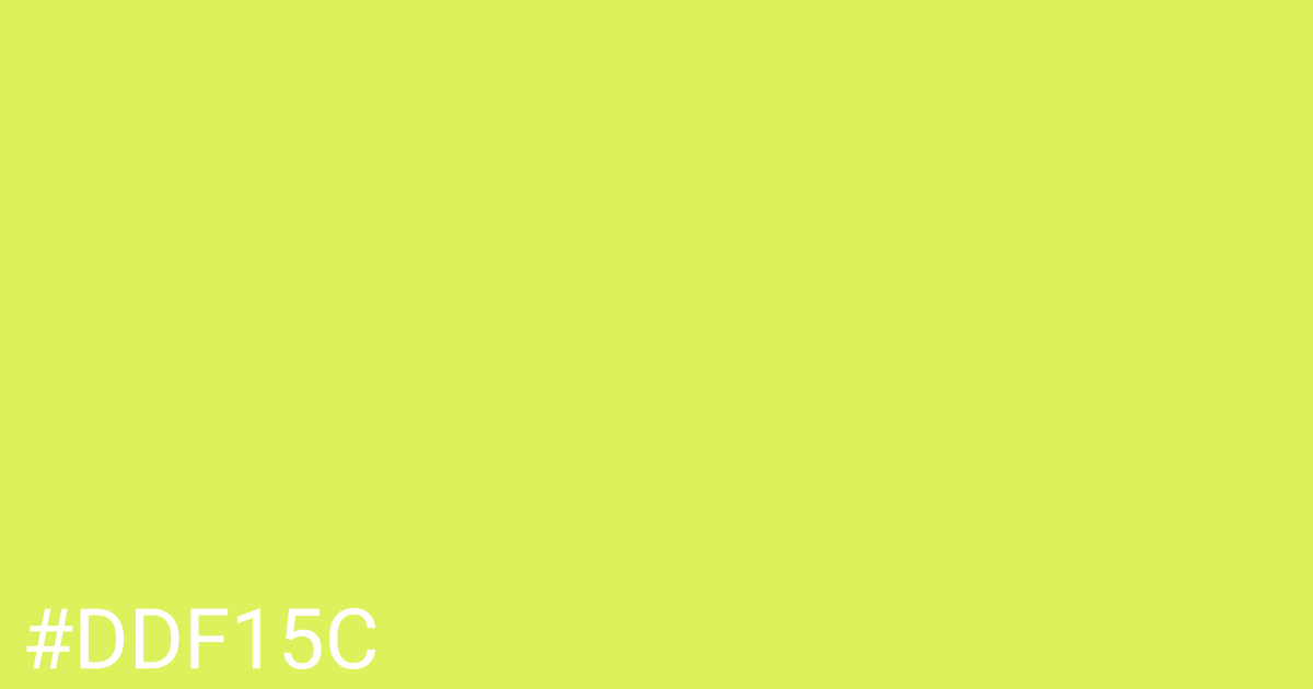 Hex color #ddf15c graphic