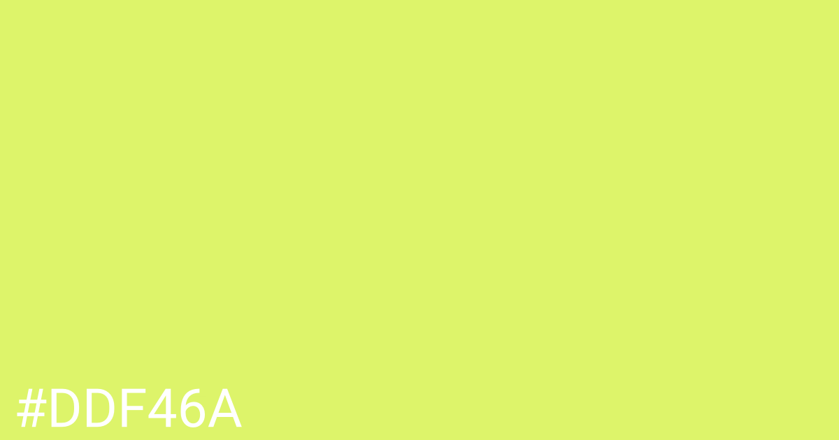 Hex color #ddf46a graphic