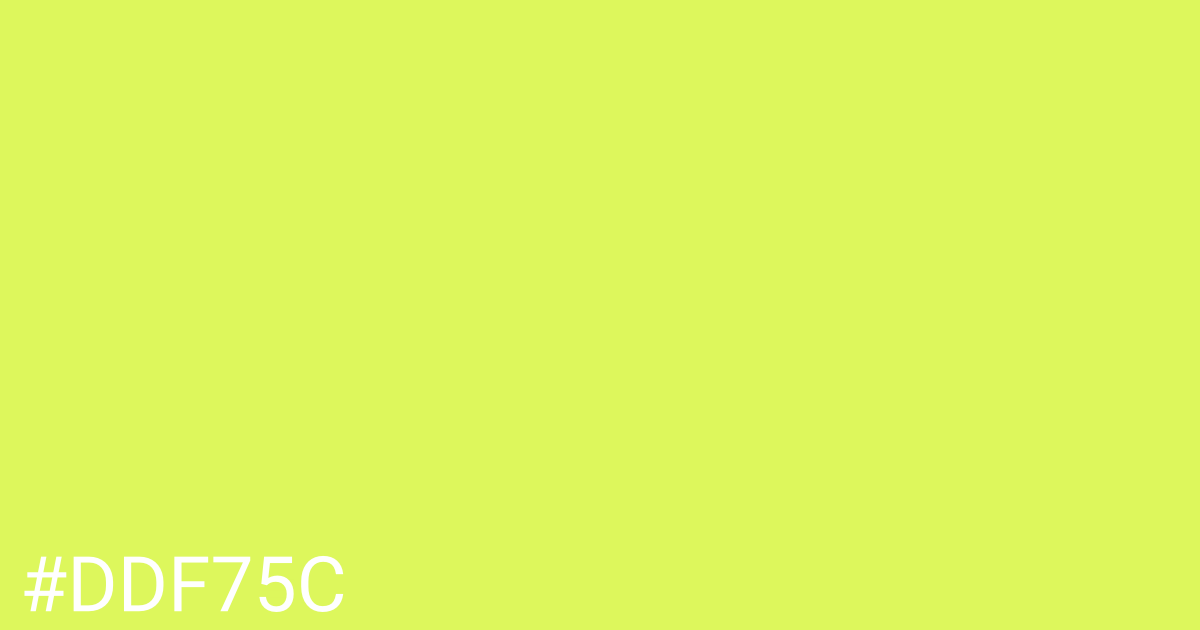 Hex color #ddf75c graphic