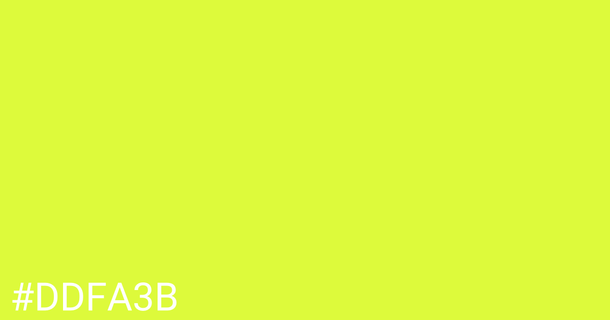 Hex color #ddfa3b graphic