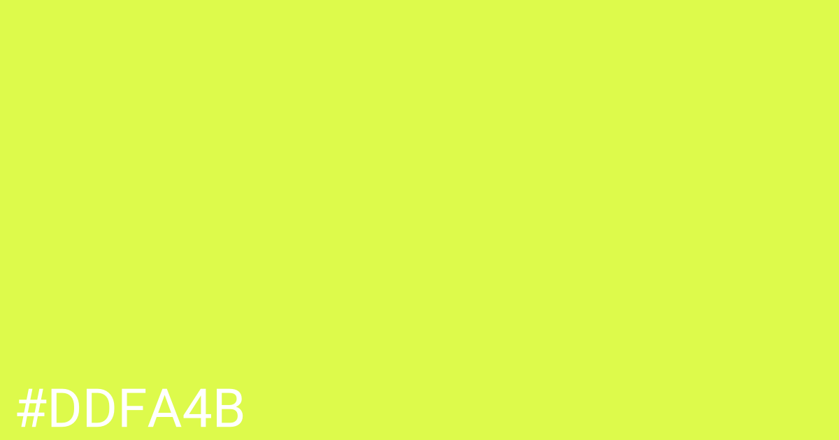 Hex color #ddfa4b graphic